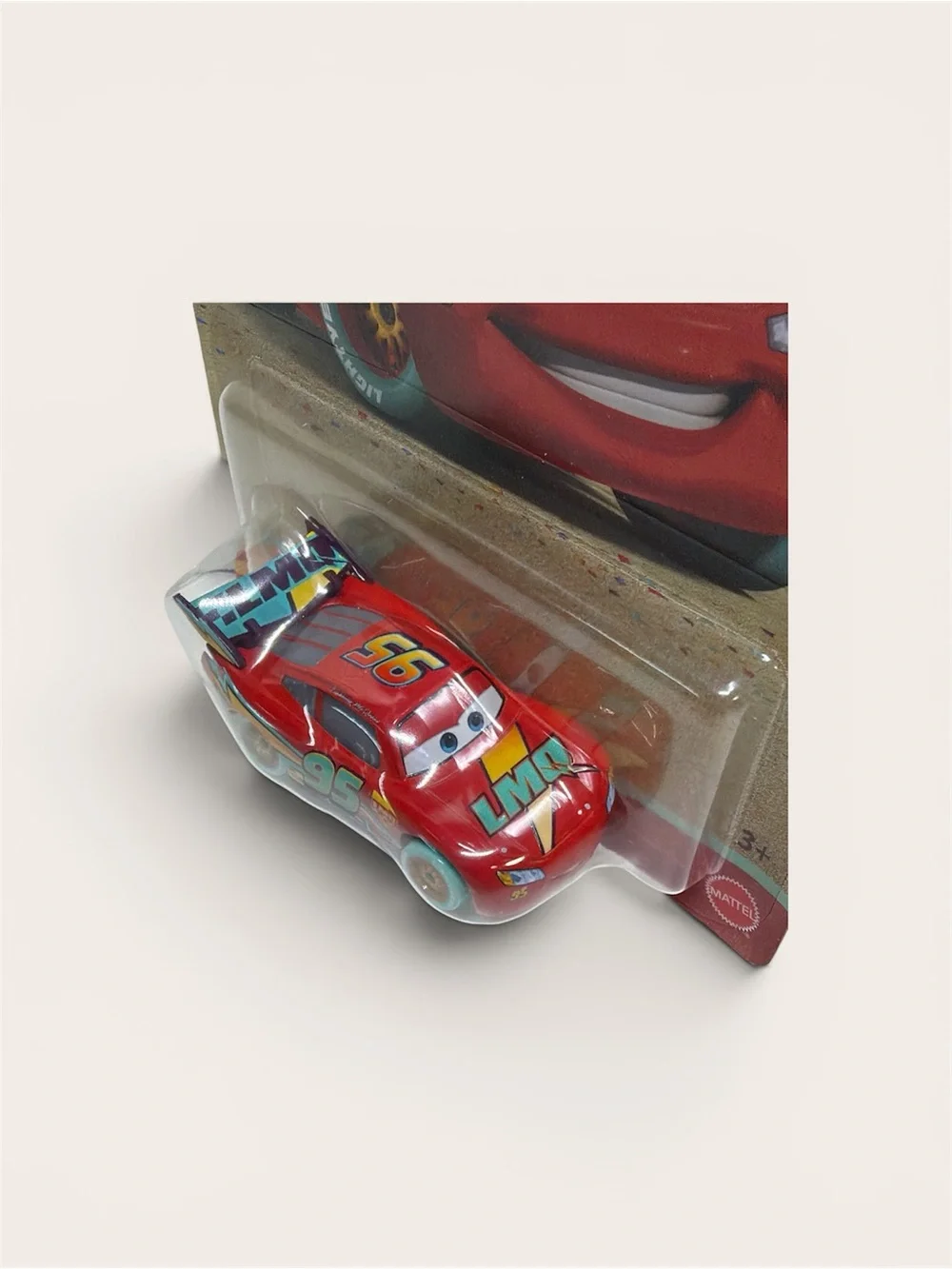 Disney Lightning McQueen Toy Car - Red with Teal & Yellow Accents